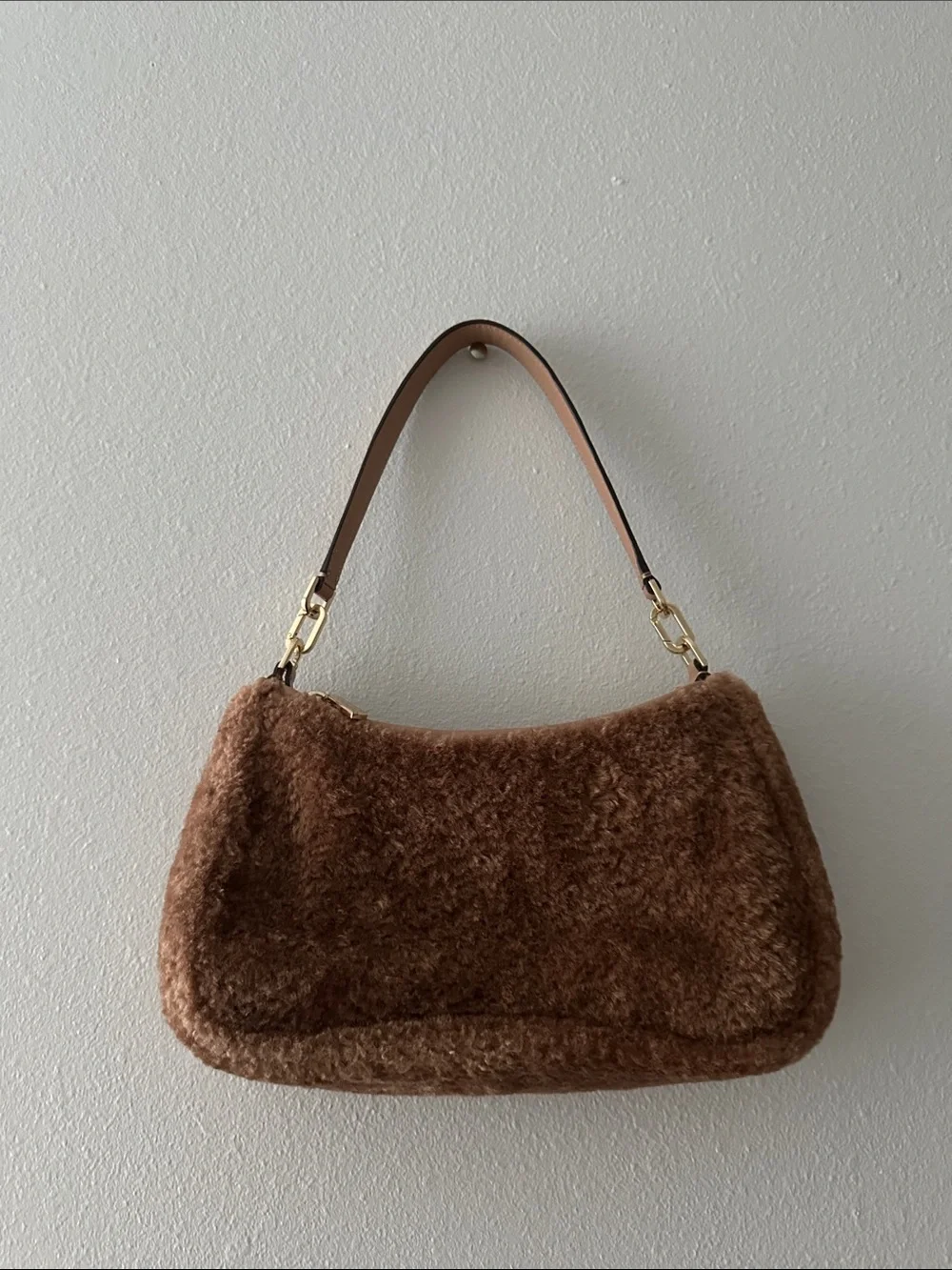 Kate Spade faux fur handbag